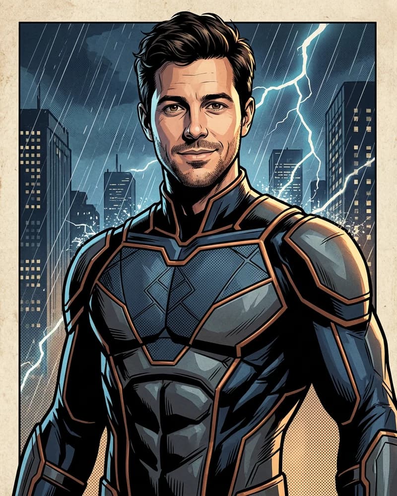 Original Comic Hero style preview